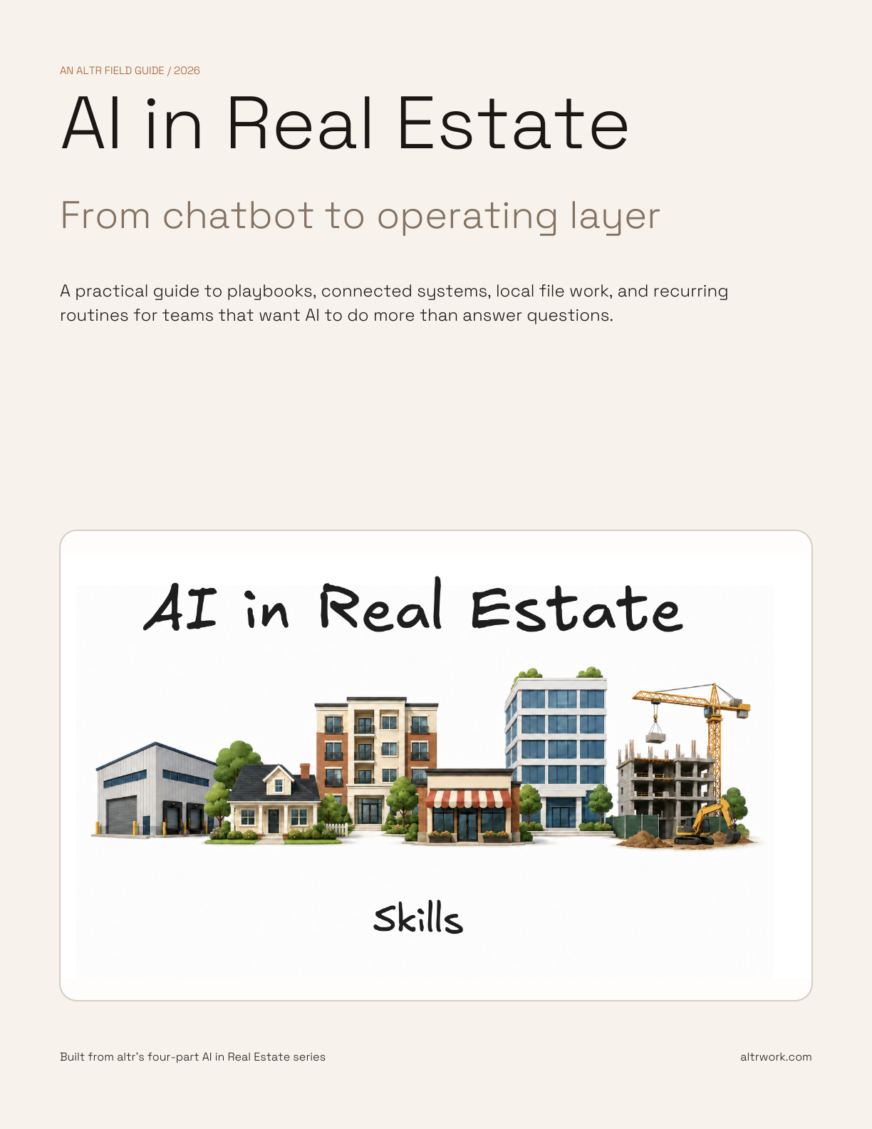 Cover of AI in Real Estate: From Chatbot to Operating Layer