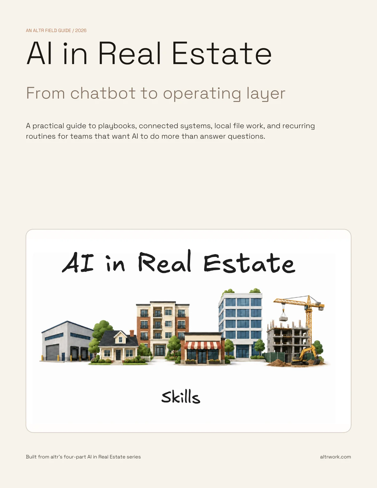 Cover of AI in Real Estate: From Chatbot to Operating Layer