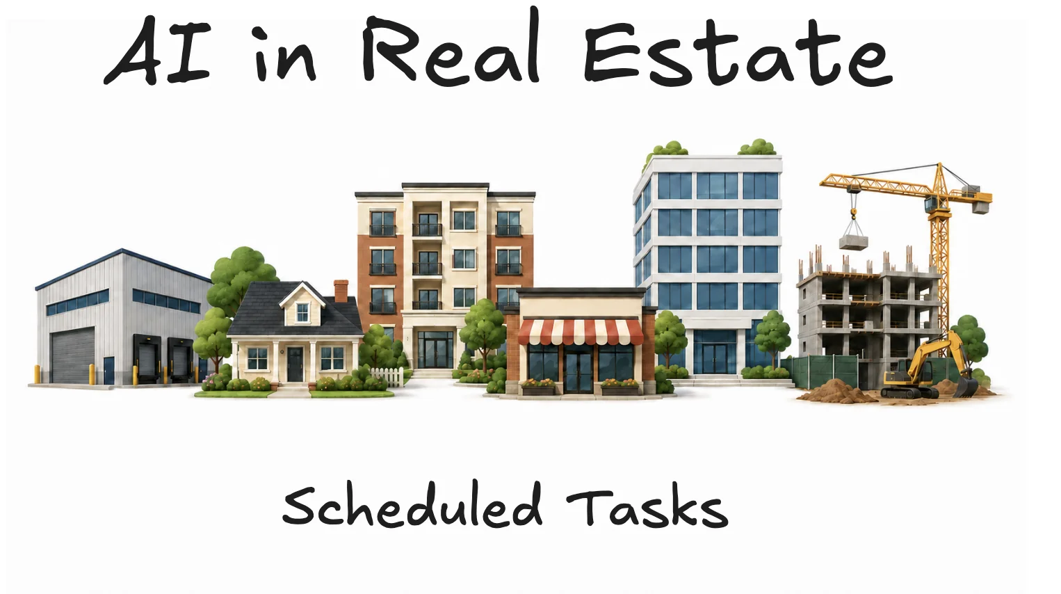 Scheduled Claude tasks for commercial real estate monitoring